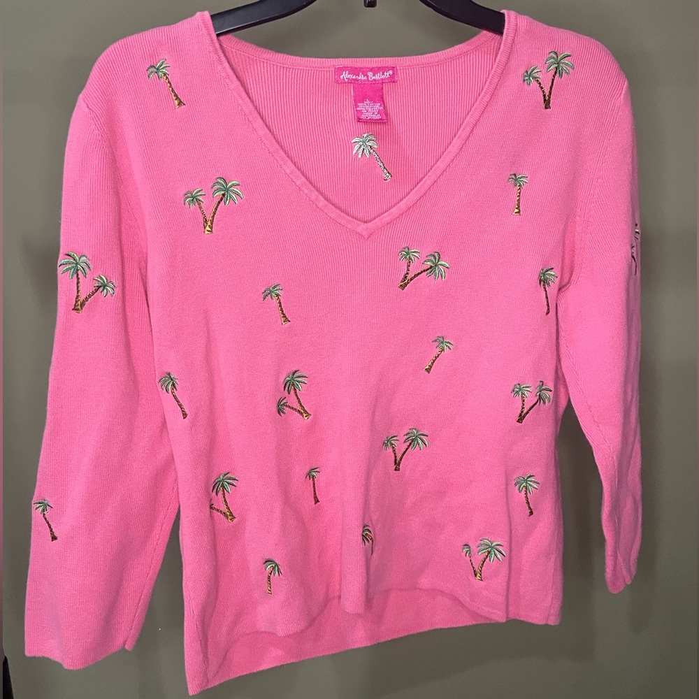 Vintage Alexandra Bartlett Palm Tree Sweater